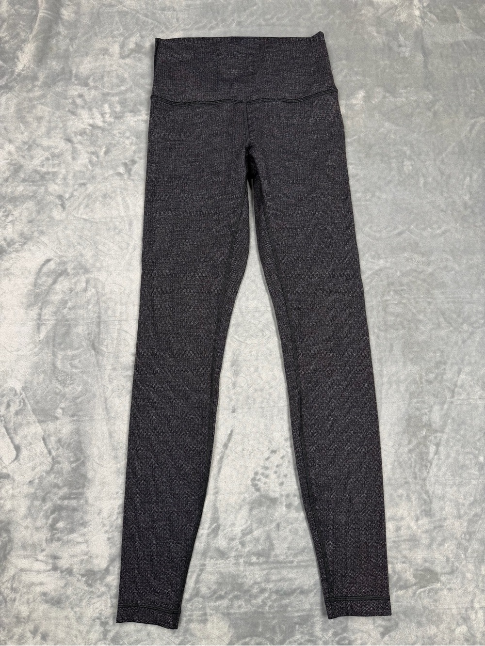 lululemon athletica Wunder Under Dark Heather Gray Textured High-Rise Leggings